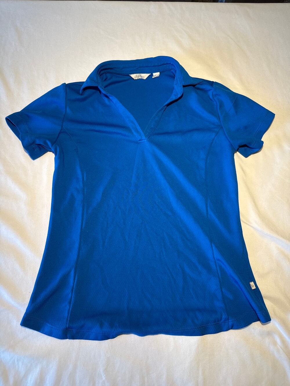 Lady Hagen Womens XS Blue Golf Polo Shirt Short Sleeve V Neck Performance